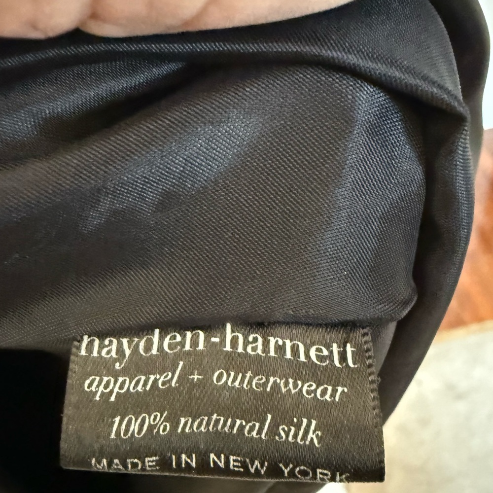 Large Hayden Harnett black silk dress. - Picture 3 of 11